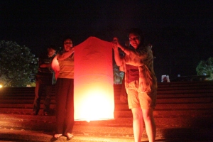 waiting for the lantern to be ready